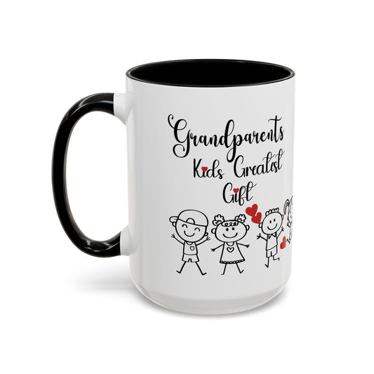 Grandparents' Gift Coffee Mug - Kids' Greatest Love Design
