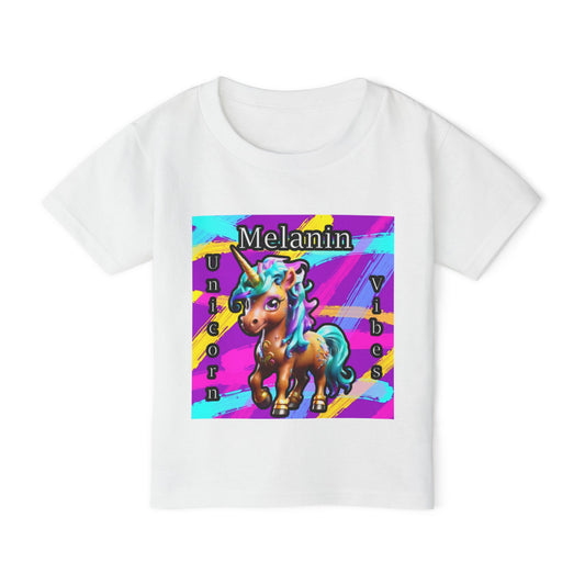 Melanin Unicorn Vibes Toddler T-Shirt