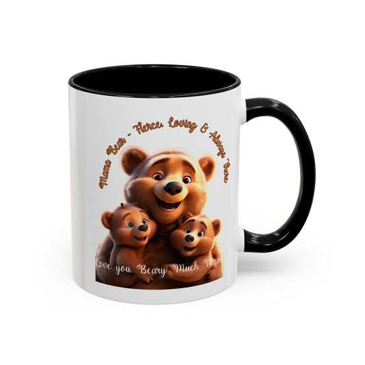 Love You Beary Much Bear Family Mug - Cute Accent Coffee Mug for Moms