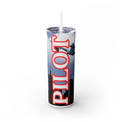Skinny Tumbler with Straw, 20oz