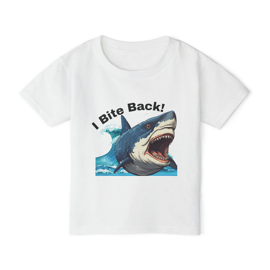 I Bite Back! Shark Toddler T-Shirt | Fun Kids Tee for Playtime & Beach Days