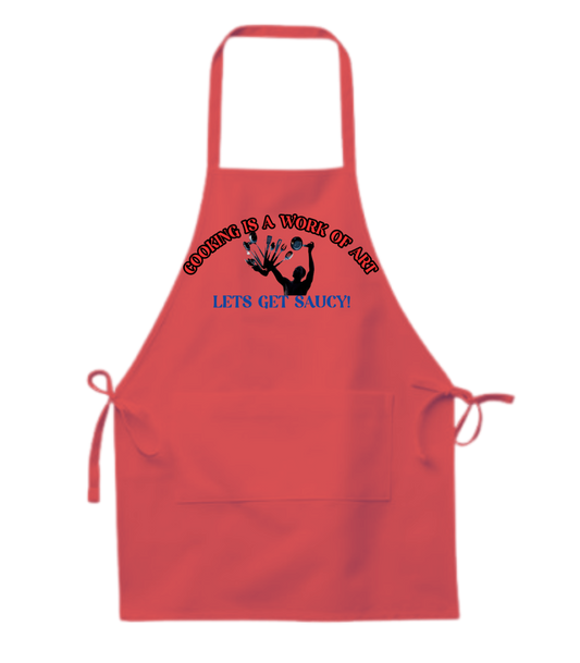 Cooking is a Work of Art Apron