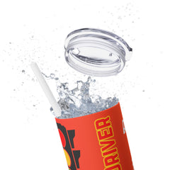 School Bus Driver 20oz Skinny Tumbler with Straw