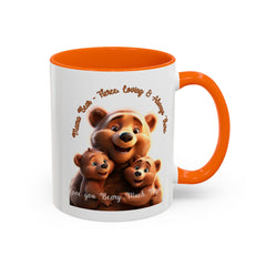 Love You Beary Much Bear Family Mug - Cute Accent Coffee Mug for Moms
