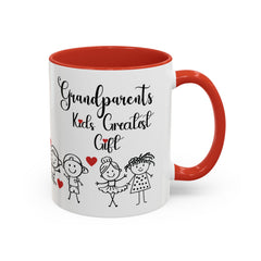 Grandparents' Greatest Gift Coffee Mug - Cute Family Design for Special Moments