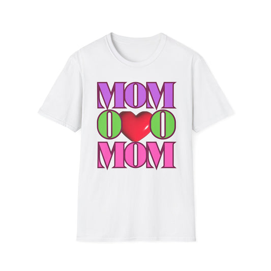 Colorful "Mom" Heart T-Shirt