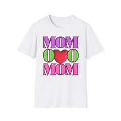 Colorful "Mom" Heart T-Shirt