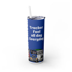 Truck Driver 20oz Skinny Tumbler with Straw