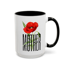 Mother's Day Accent Coffee Mug - Floral Design 11oz & 15oz