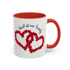 Heart of Our Family Accent Coffee Mug