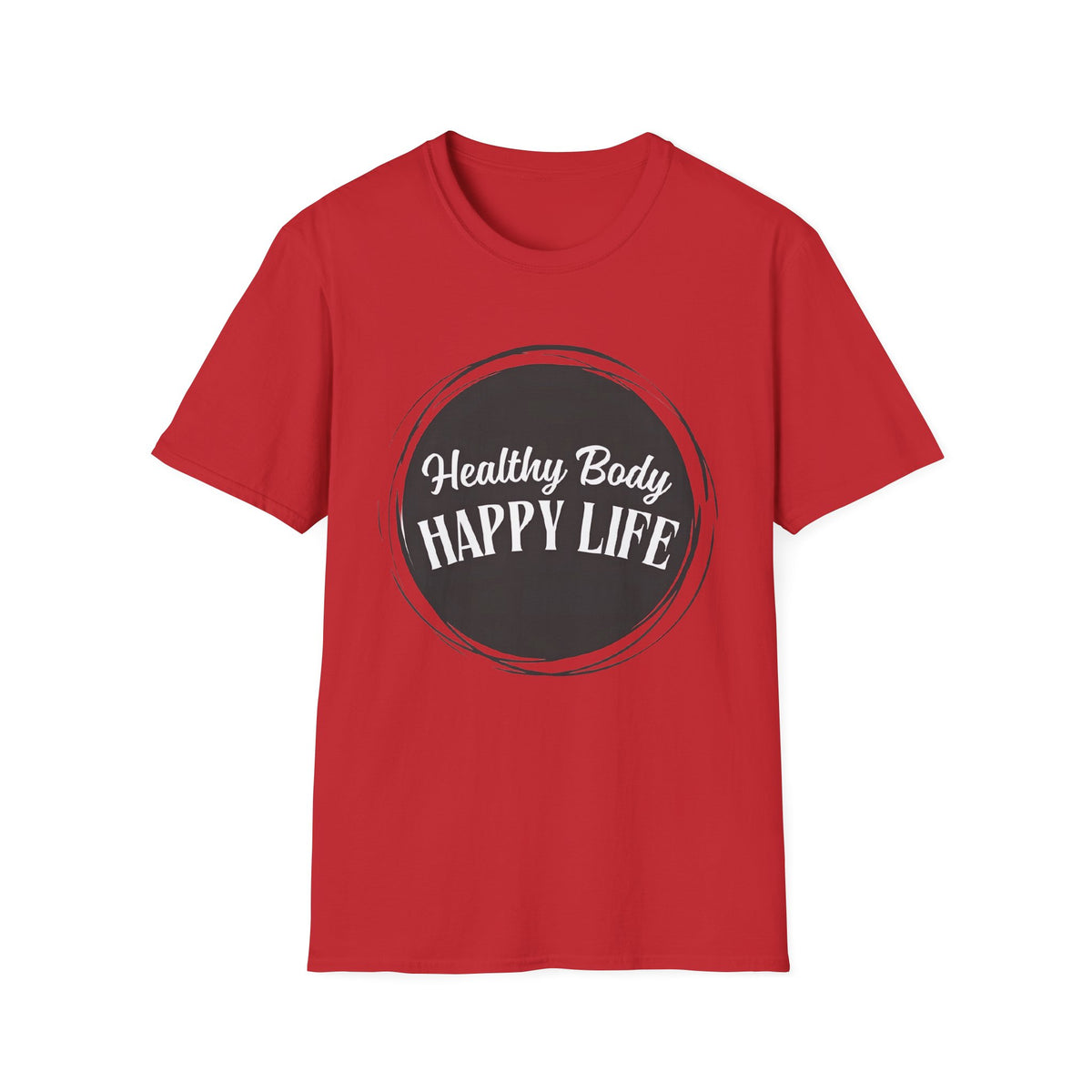 Healthy Body Happy Life Unisex Softstyle T-Shirt