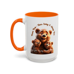 Love You Beary Much Bear Family Mug - Cute Accent Coffee Mug for Moms