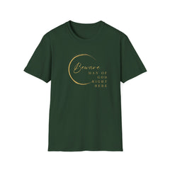Beware Man of God T-Shirt - Faith-Inspired Apparel for Spiritual Men