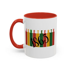 Juneteenth Accent Coffee Mug - Celebrate Freedom and History | 11oz & 15oz Options