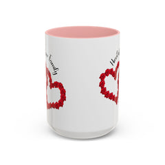 Heart of Our Family Accent Coffee Mug