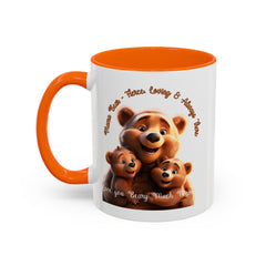 Love You Beary Much Bear Family Mug - Cute Accent Coffee Mug for Moms