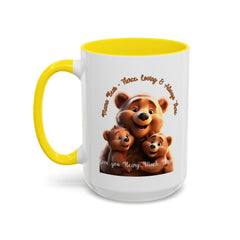 Love You Beary Much Bear Family Mug - Cute Accent Coffee Mug for Moms