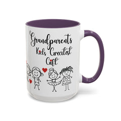 Grandparents' Greatest Gift Coffee Mug - Cute Family Design for Special Moments