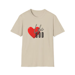 LOVE LIKE GOD Unisex Softstyle T-Shirt - Perfect for Faith and Love Celebrations