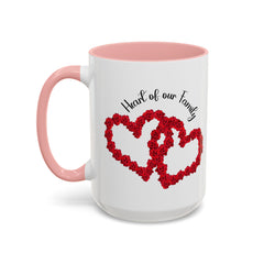 Heart of Our Family Accent Coffee Mug