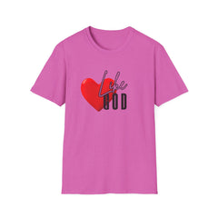 LOVE LIKE GOD Unisex Softstyle T-Shirt - Perfect for Faith and Love Celebrations