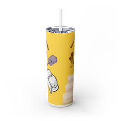 Baker's Skinny Tumbler with Straw - 20oz - Perfect Gift for Baking Enthusiasts