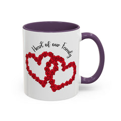 Heart of Our Family Accent Coffee Mug