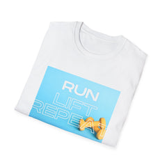 Run Lift Repeat Motivational Gym Tee