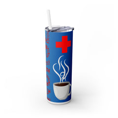 Medical-Themed Skinny Tumbler with Straw, 20oz - Perfect Gift for Nurses and Healthcare Workers