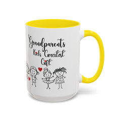 Grandparents' Gift Coffee Mug - Kids' Greatest Love Design