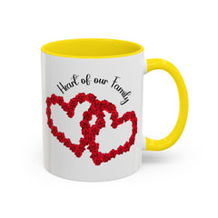 Heart of Our Family Accent Coffee Mug