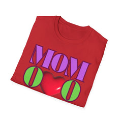 Colorful "Mom" Heart T-Shirt