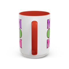 Colorful "Mom" Accent Coffee Mug - Perfect Gift for Mother's Day