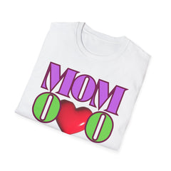 Colorful "Mom" Heart T-Shirt