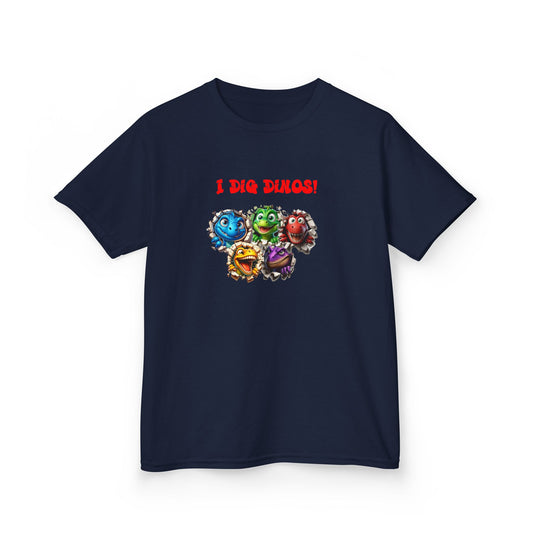 I Dig Dinos! Fun Dino Graphic Tee for Little Paleontologists