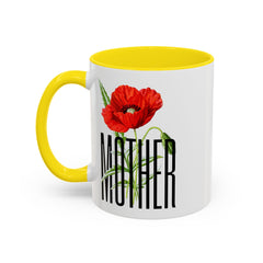 Mother's Day Accent Coffee Mug - Floral Design 11oz & 15oz