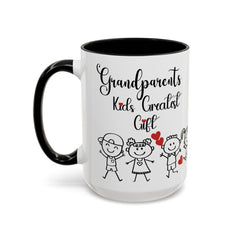 Grandparents' Greatest Gift Coffee Mug - Cute Family Design for Special Moments