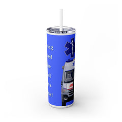 Paramedic Skinny Tumbler with Straw - 20oz - Ideal Gift for First Responders