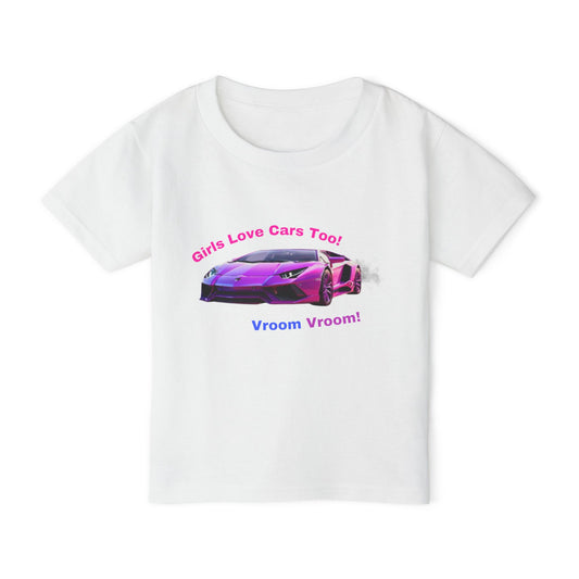 Girls Love Cars Toddler T-Shirt