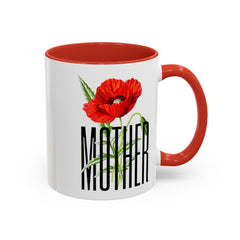 Mother's Day Accent Coffee Mug - Floral Design 11oz & 15oz