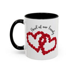 Heart of Our Family Accent Coffee Mug