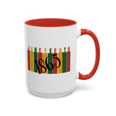 Juneteenth Accent Coffee Mug - Celebrate Freedom and History | 11oz & 15oz Options
