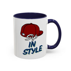 Sip in Style Accent Coffee Mug - Fun & Unique Ceramic Mug for Drink Lovers