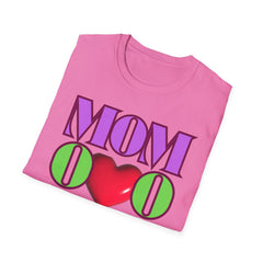 Colorful "Mom" Heart T-Shirt