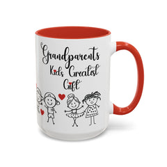 Grandparents' Greatest Gift Coffee Mug - Cute Family Design for Special Moments