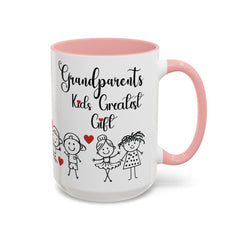 Grandparents' Greatest Gift Coffee Mug - Cute Family Design for Special Moments