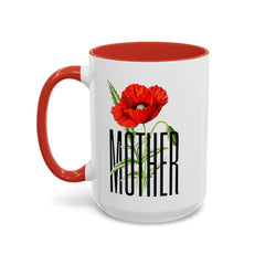 Mother's Day Accent Coffee Mug - Floral Design 11oz & 15oz
