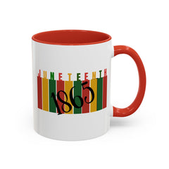 Juneteenth Accent Coffee Mug - Celebrate Freedom and History | 11oz & 15oz Options