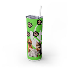Veterinarian Skinny Tumbler with Straw | 20oz Pet Lover Drinkware