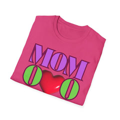 Colorful "Mom" Heart T-Shirt